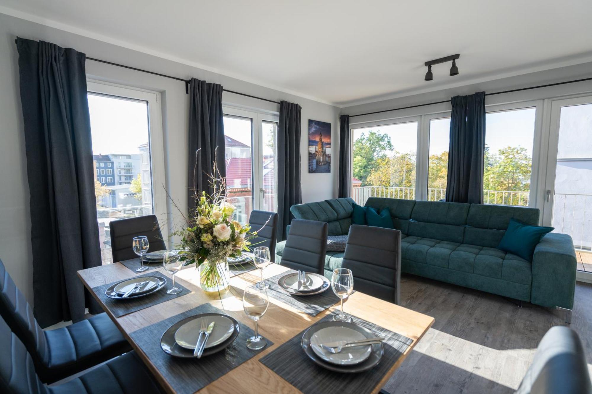 Supreme City Dream Mit Terrasse Und Parkplatz - 110M² Dresden Bagian luar foto